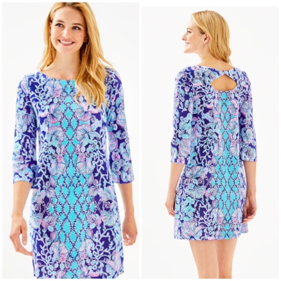 Lilly Pulitzer Dresses & Skirts - Lapis Lazuli Your Biggest Fan Engineered Bay Dress